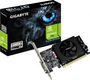 GIGABYTE nVidia GeForce GT 710 , GV-N710D5-2GL, 2ГБ, GDDR5, Low Profile