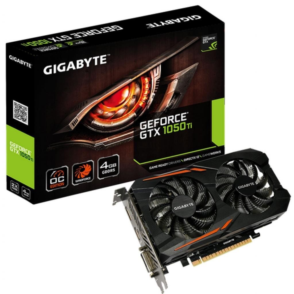 GIGABYTE NVIDIA GeForce GTX 1050 Ti 4096 Мб (GV-N105TOC-4GL)