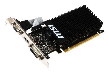 MSI nVidia GeForce GT 710 , GT 710 2GD3H LP, 2ГБ, DDR3, Low Profile