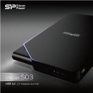 Внешний диск компьтерный SILICON POWER Stream SP010TBPHDS03S3K, 1Тб, черный