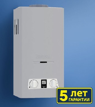 водонагреватель проточный газовый BALTGAZ CLASSIC 10 30314 серебро