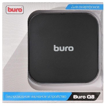 зарядное устройство BURO Q8 1A беспроводное з/у универсальное кабель MICROUSB черный