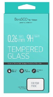 защитное стекло BORASCO 0,26 мм для HONOR 7C/ 7A PRO/ HUAWEI Y6 (2018)/ Y6 PRIME (2018) (34575)