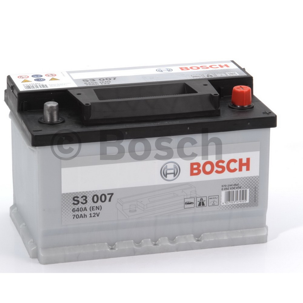 Аккумулятор BOSCH Silver 70 А/ч обратная R+ 278x175x175 EN640 А