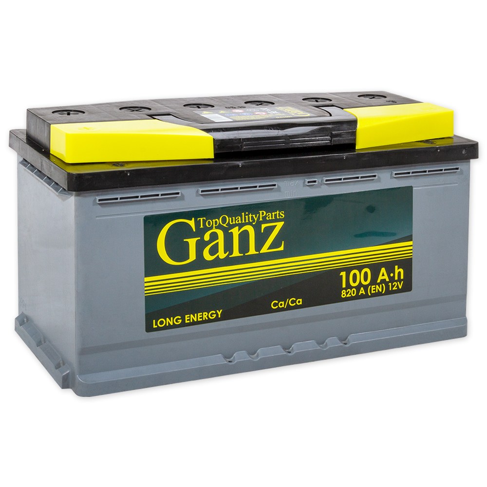Аккумулятор GANZ 100 А/ч прямая L+ 353x175x190 EN820 А
