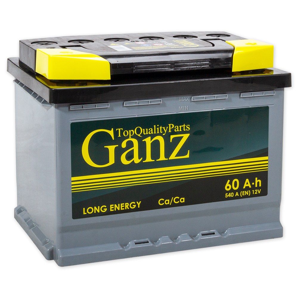 Аккумулятор GANZ 60 А/ч обратная R+ 242x175x190 EN540 А