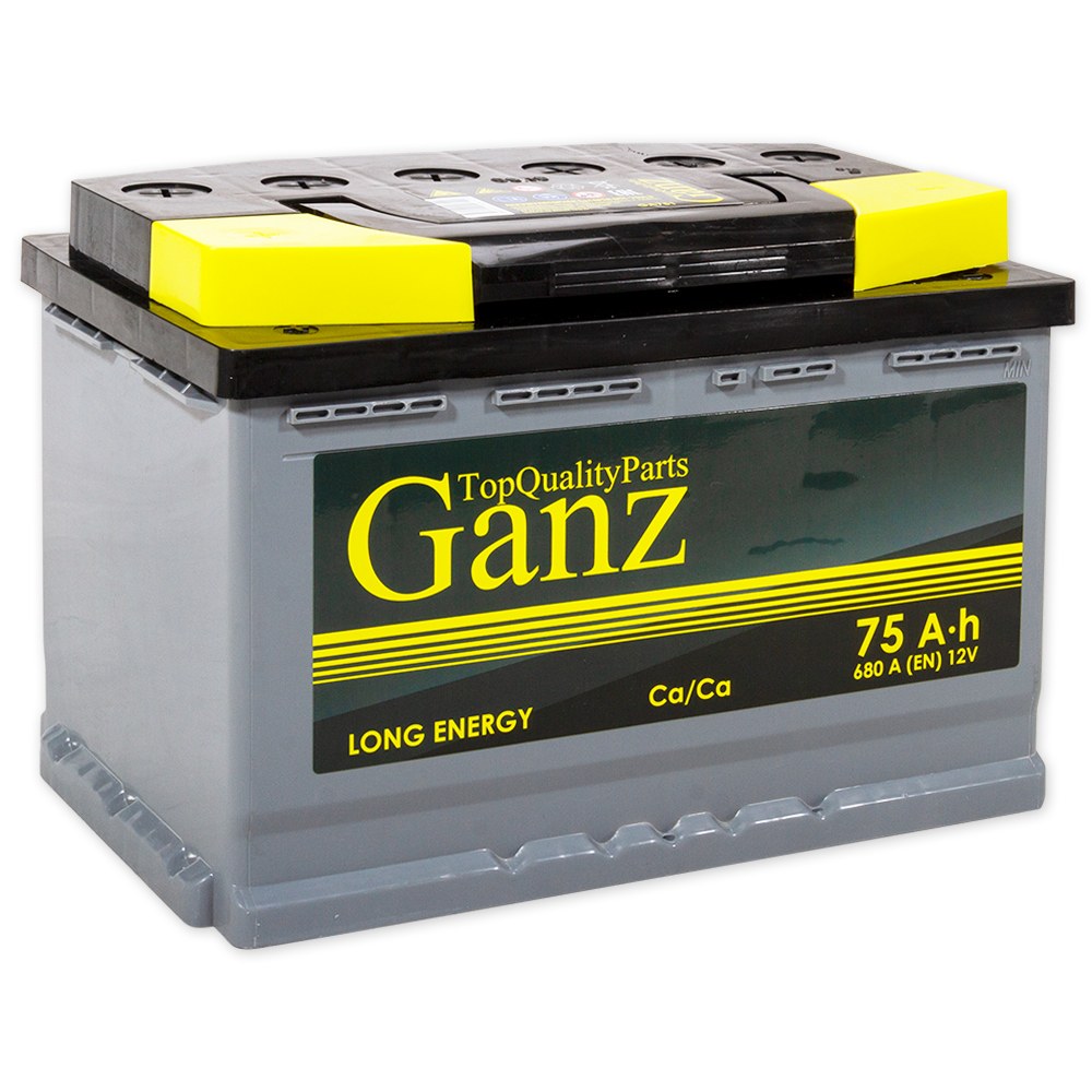 Аккумулятор GANZ 75 А/ч прямая L+ 278x175x190 EN680 А