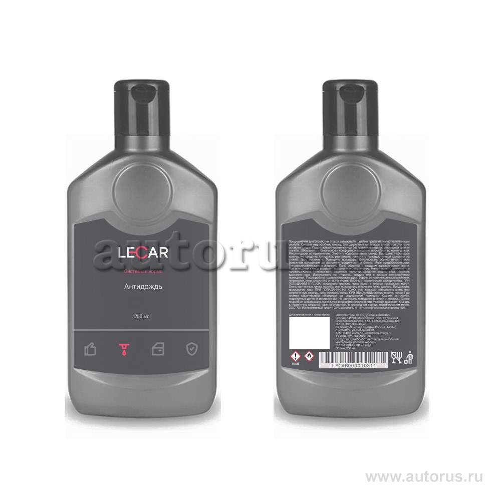 Антидождь 250 мл. (флакон) LECAR LECAR000010311