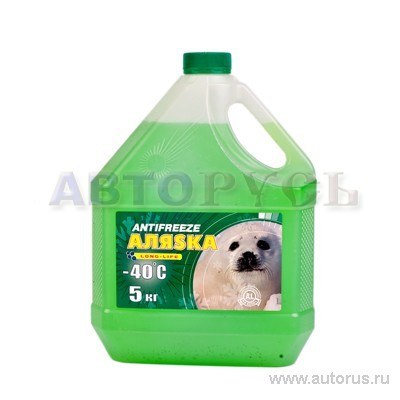 Антифриз Аляска Long Life G11 готовый -40C зеленый 5 кг 5086
