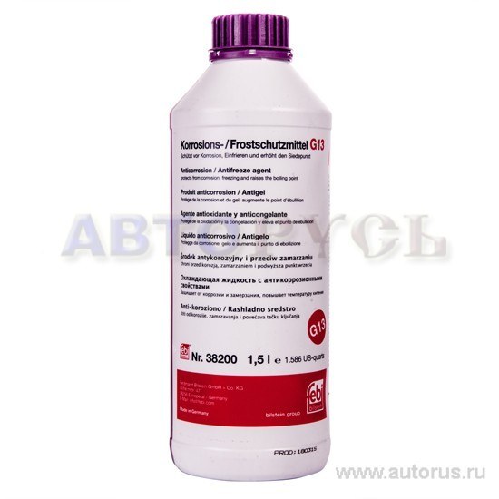 Антифриз FEBI Universal G13 концентрат фиолетовый 1,5 л 38200
