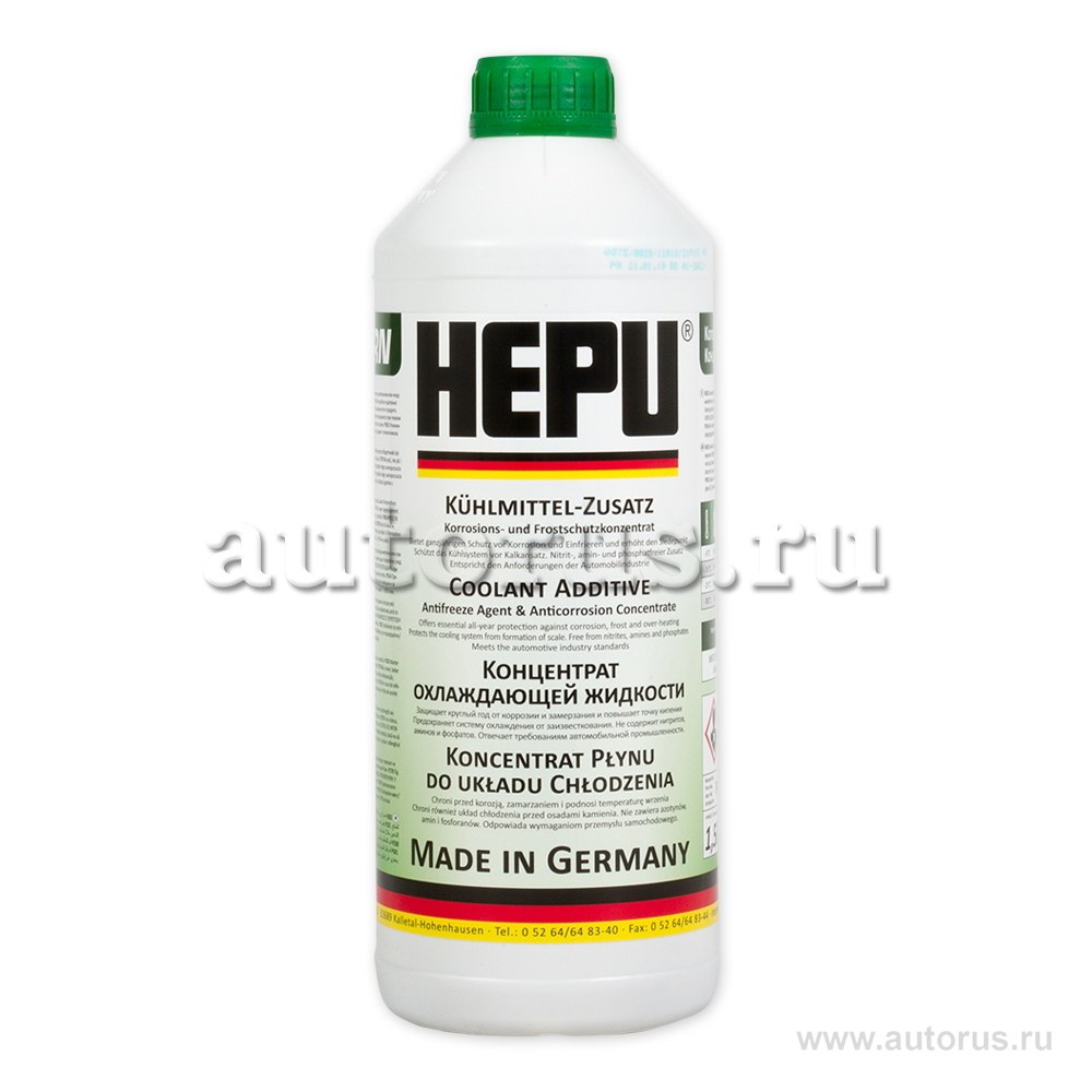 Антифриз HEPU Coolant G11 концентрат зеленый 1,5 л P999-GRN