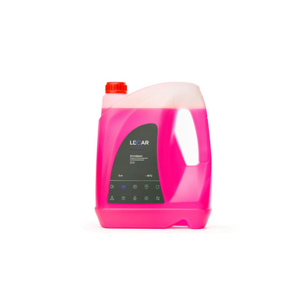 Антифриз LECAR G12 готовый -40C красный 5 л LECAR000061210