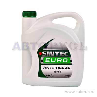Антифриз Sintec EURO G11 готовый -40 зеленый 5 кг 990554