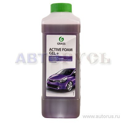 Автошампунь Active Foam GEL+ для бесконтактной мойки концентрат 1л GRASS 113180