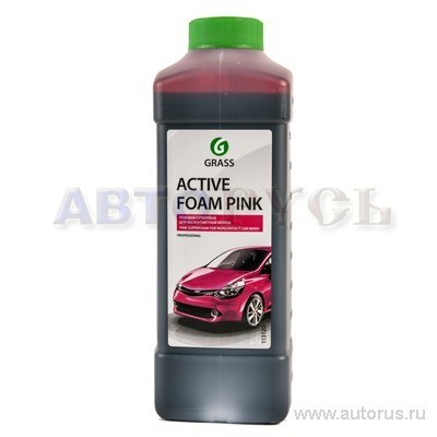 Автошампунь Active Foam Pink для бесконтактной мойки розовая пена 1л GRASS 113120