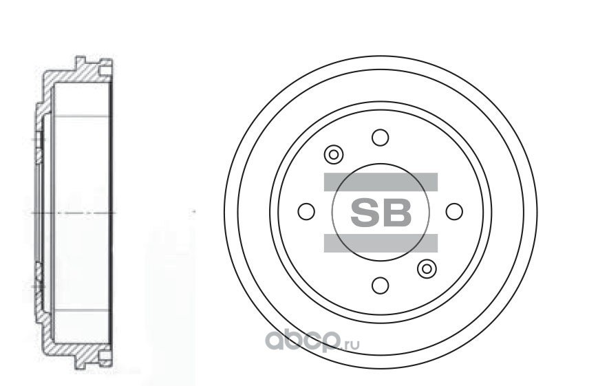 Барабан тормозной SANGSIN BRAKE SD1039