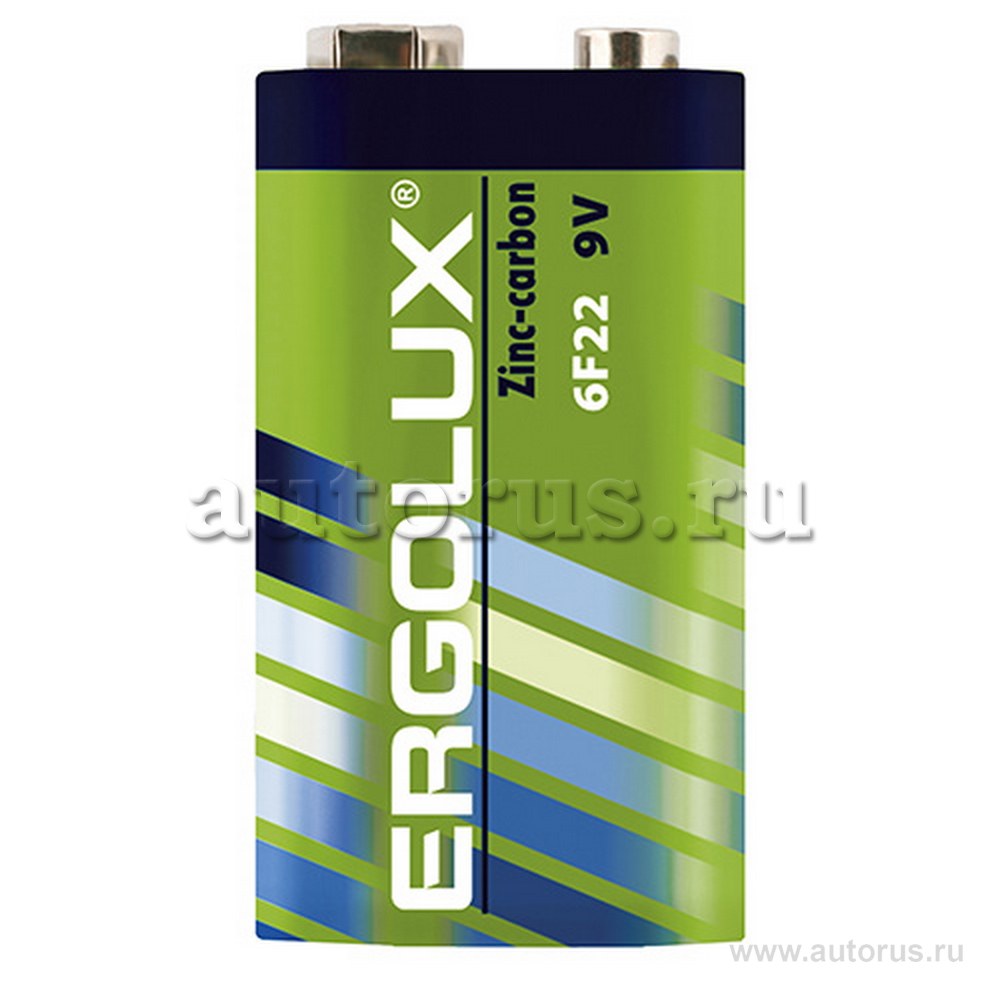 Батарейка ERGOLUX 6F22S R1 12443 крона 9В 1шт.