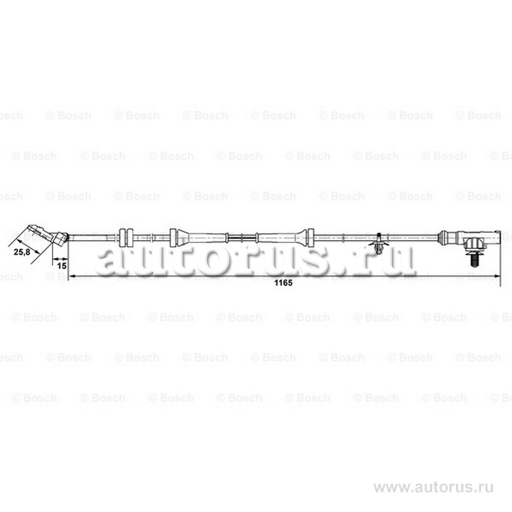 Датчик ABS передний для NISSAN Micra (K12)/Note 06-> BOSCH 0 265 007 537