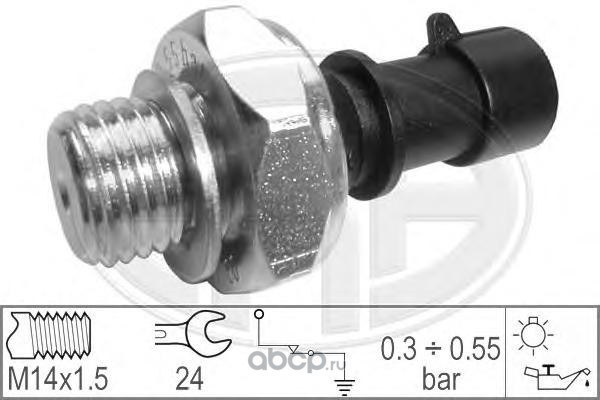 Датчик давления масла OPEL 0.5bar черный ERA 330364