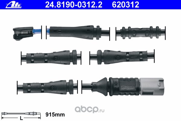 Датчик износа задних колодок ATE 24.8190-0312.2