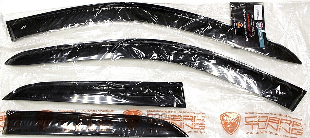 Дефлектора окон Renault Logan I Sd 2005 Cobra tuning R10605