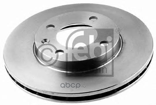 Диск тормозной передний AUDI 80/GOLF II/III/POLO CLASSIC ->01/VENT.D=239MM FEBI 08557