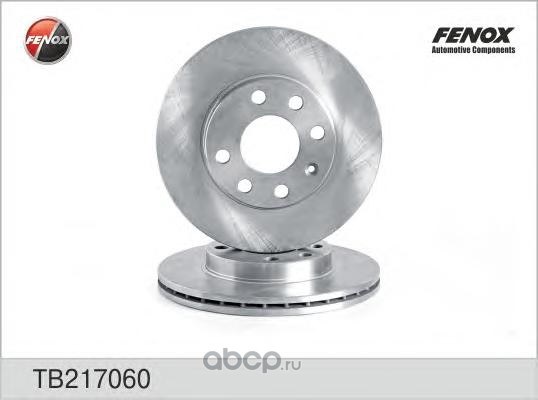 Диск тормозной передний DAEWOO LANOS/NEXIA/OPEL ASTRA F/CORSA B/VECTRA A FENOX TB217060