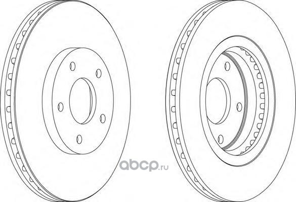 Диск тормозной передний NISSAN QASHQAI/X-TRAIL FERODO DDF1589