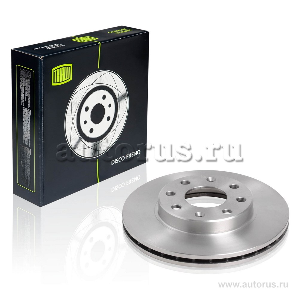 Диск тормозной передний для а/м CHEVROLET AVEO T200 (02-)/T255 (08-)/SPARK (05-) D=236 TRIALLI DF 062101