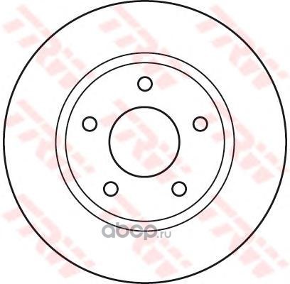 Диск тормозной передний MITSUBISHI LANCER/SPORTBACK 1.5/1.8/2.0 TRW DF4933
