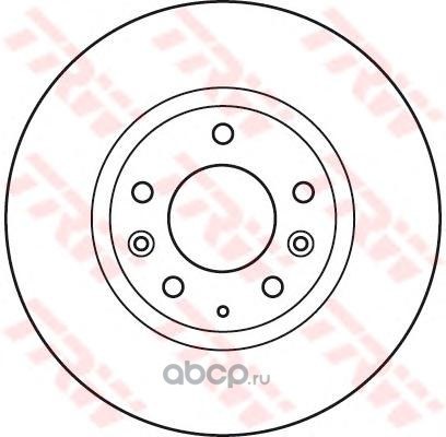Диск тормозной передний TRW DF4958S
