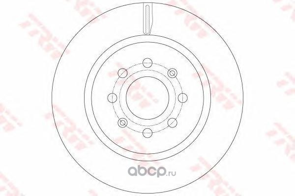 Диск тормозной передний SUZUKI SWIFT IV 2010> VENT D=272MM TRW DF6135