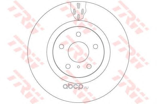 Диск тормозной передний NISSAN Z350 /VENT.D=324MM TRW DF6480