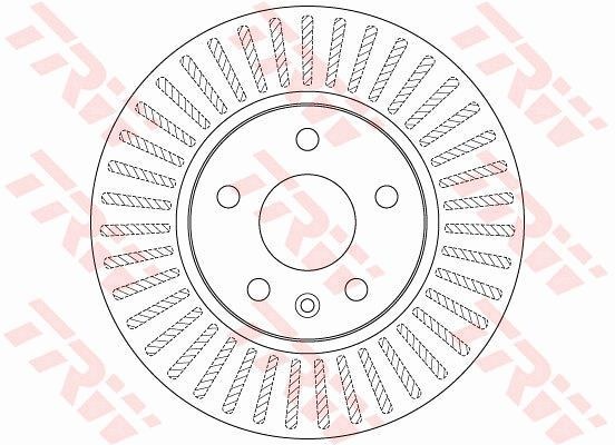 Диск тормозной передний CHEVROLET CRUZE/OPEL ASTRA J TRW DF7475
