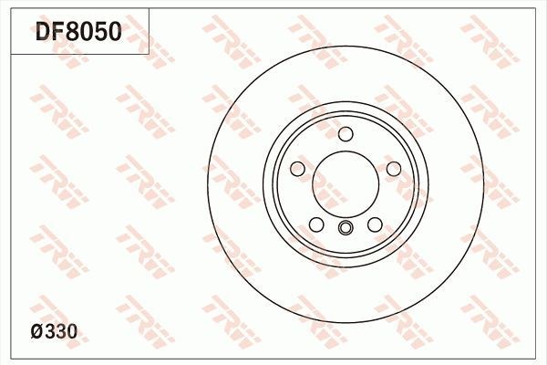 Диск тормозной передний TRW DF8050