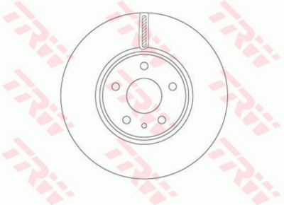Диск тормозной передний FORD MONDEO V 2014-> /VENT D=300MM TRW DF6811