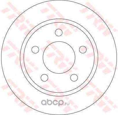 Диск тормозной задний MAZDA 3 1.4/1.6L ALL 2003-> /D=258MM TRW DF4419