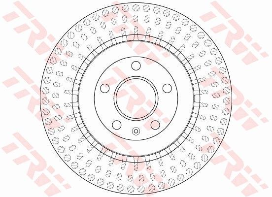 Диск тормозной задний AUDI A4/A5/S5/A6/S6/A7/A8/Q5/Q7 / PORSCHE MACAN TRW DF6175S