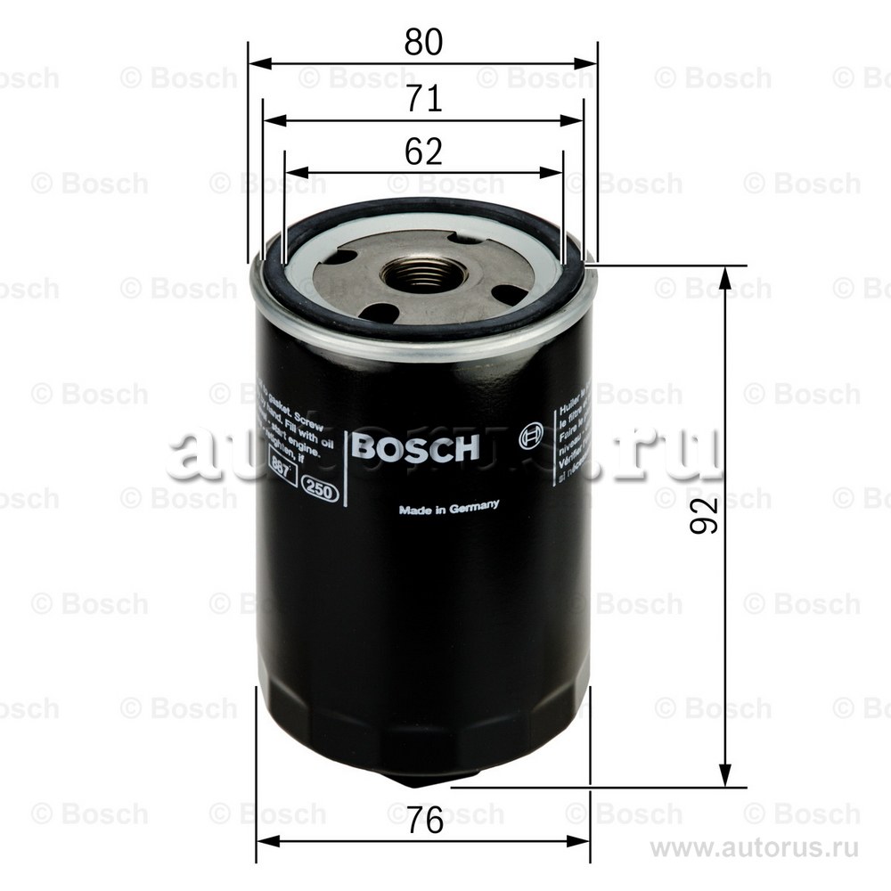 Фильтр масляный BOSCH 0 451 103 318
