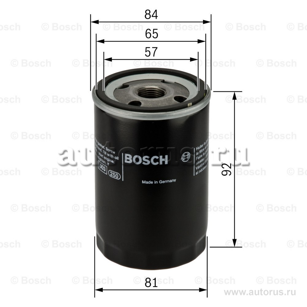 Фильтр масляный BOSCH 0 986 452 036