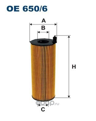 Фильтр масляный FILTRON OE650/6