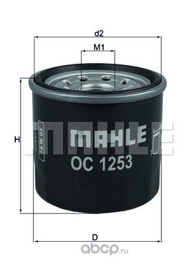 Фильтр масляный KNECHT/MAHLE OC1253