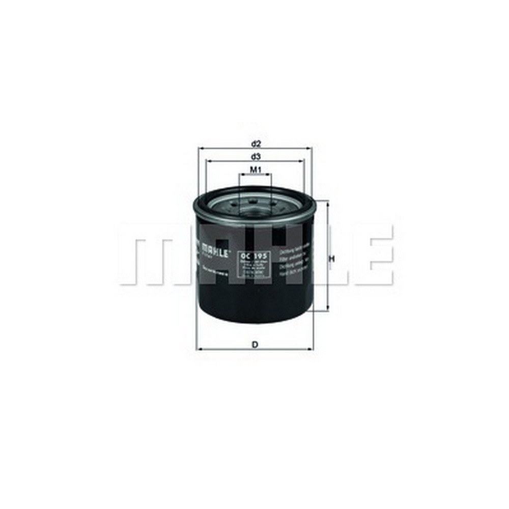 Фильтр масляный KNECHT/MAHLE OC 195