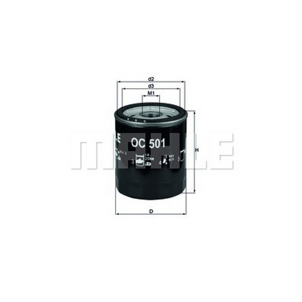 Фильтр масляный KNECHT/MAHLE OC 501