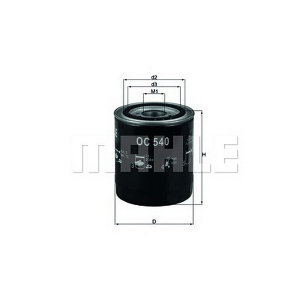 Фильтр масляный KNECHT/MAHLE OC 540
