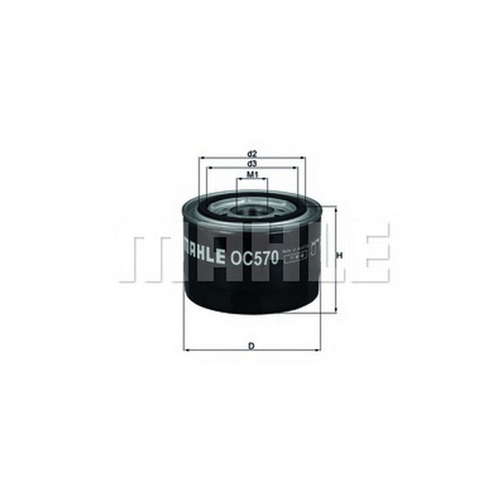 Фильтр масляный KNECHT/MAHLE OC 570