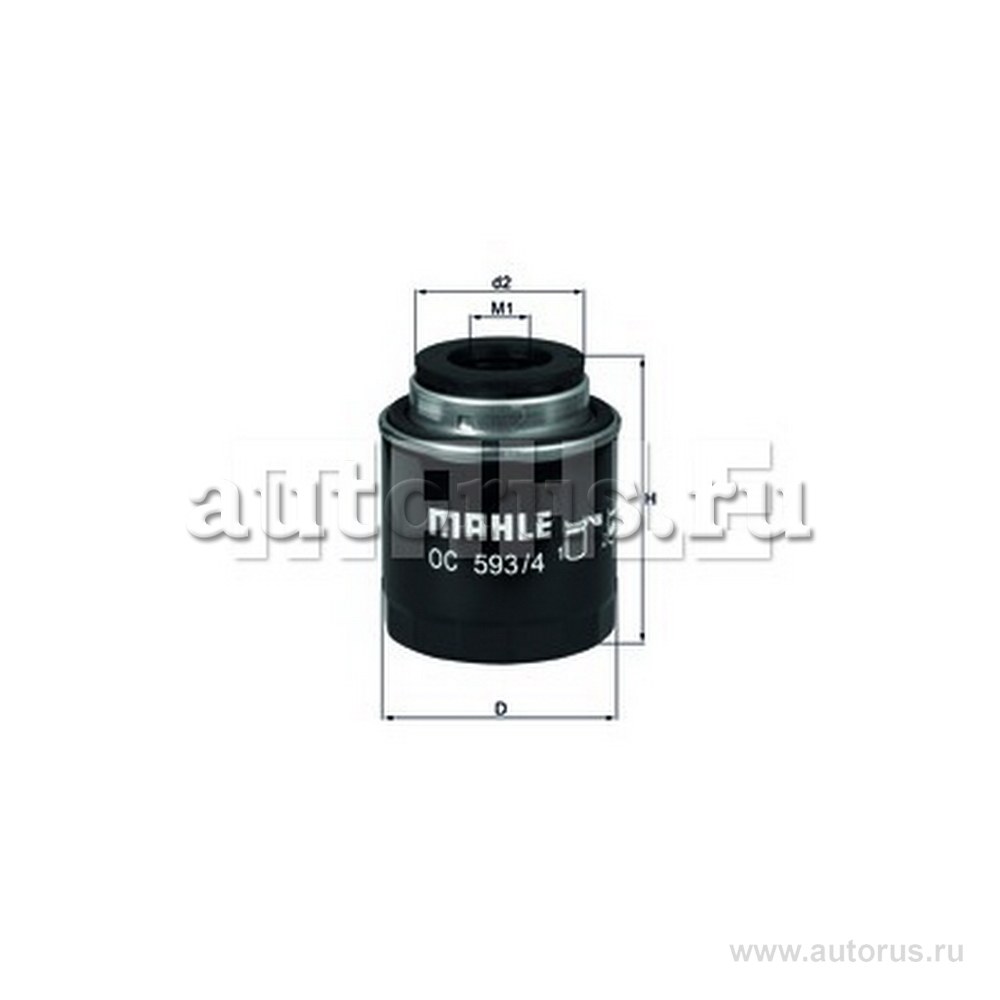 Фильтр масляный KNECHT/MAHLE OC593/4