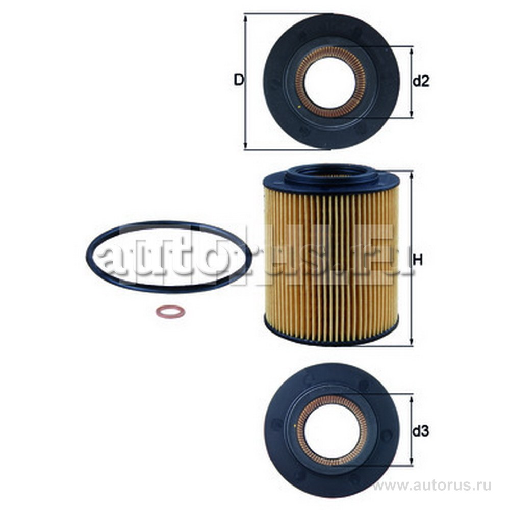 Фильтр масляный KNECHT/MAHLE OX154/1D