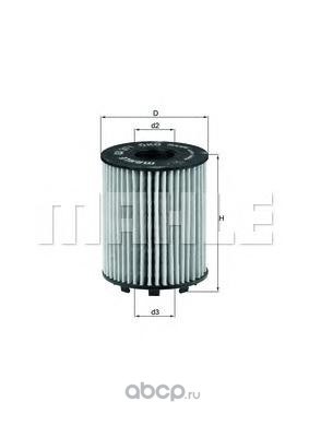Фильтр масляный KNECHT/MAHLE OX371D