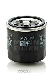 Фильтр масляный MANN-FILTER MW 64/1
